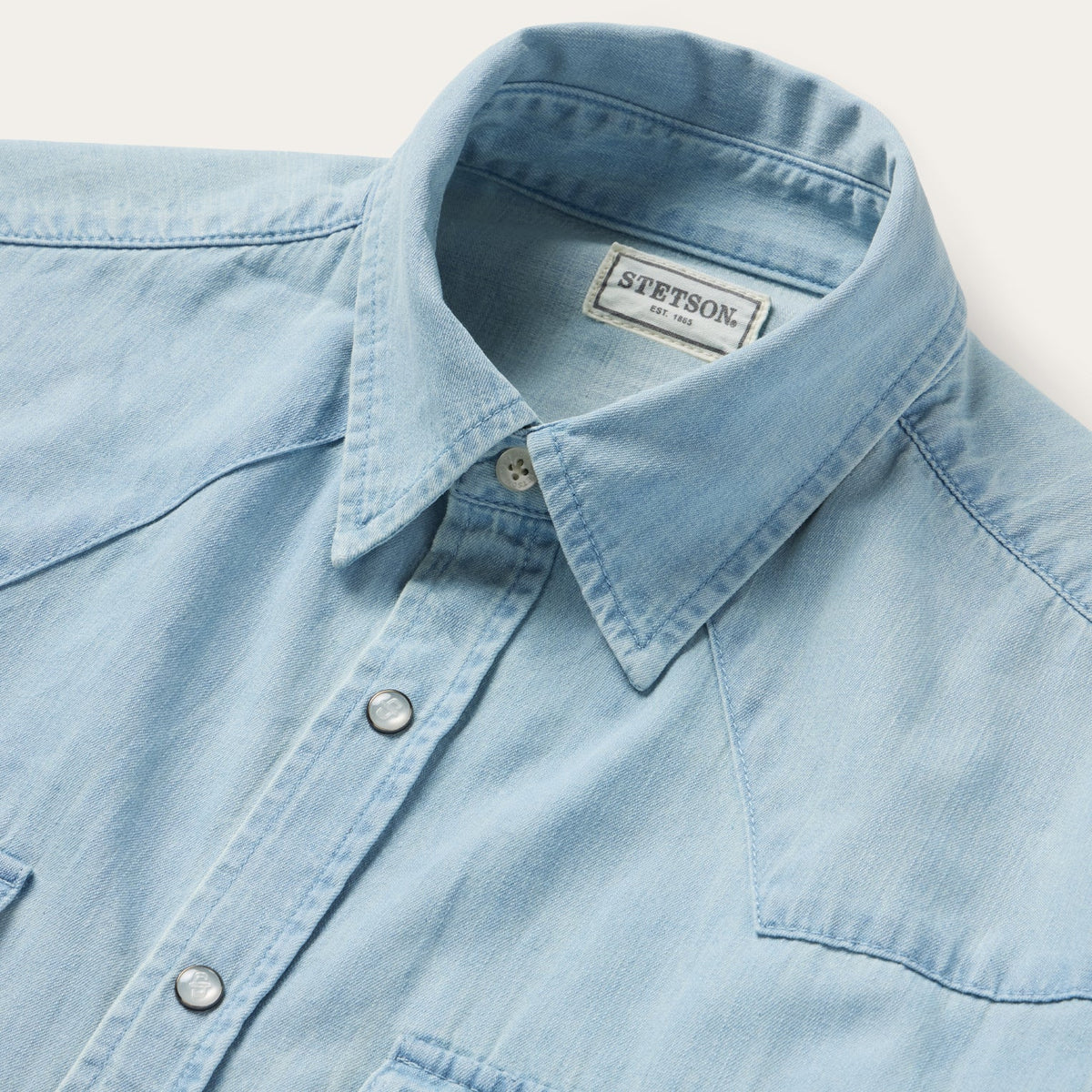 Stetson Chambray Oxford Western Shirt
