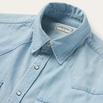 Stetson Chambray Oxford Western Shirt