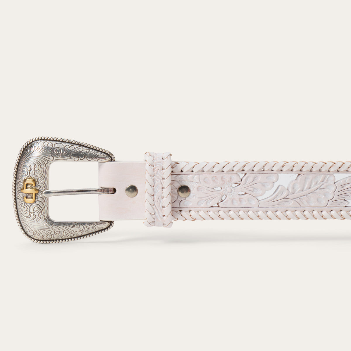 Stetson Tooled Laced Edge Belt