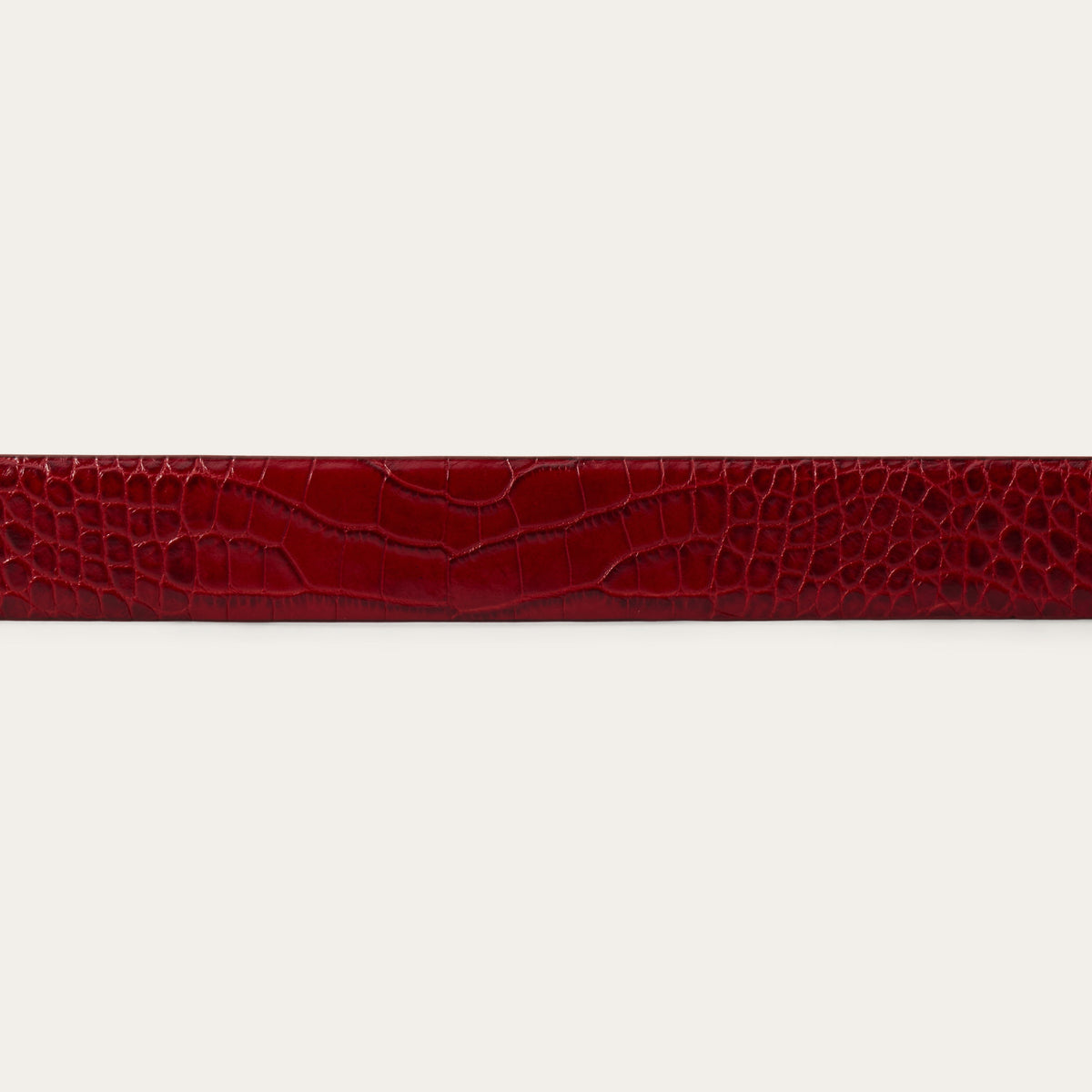 Stetson Croco Print Tapered Belt
